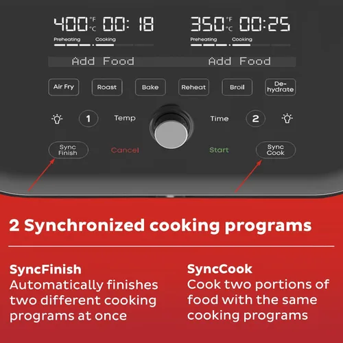 Miniatura 7 de Freidora de aire Instant Pot Vortex Plus XL 8QT ClearCook, ventanas transparentes, programación personalizada, funciones 8-en-1 que crujen, asan