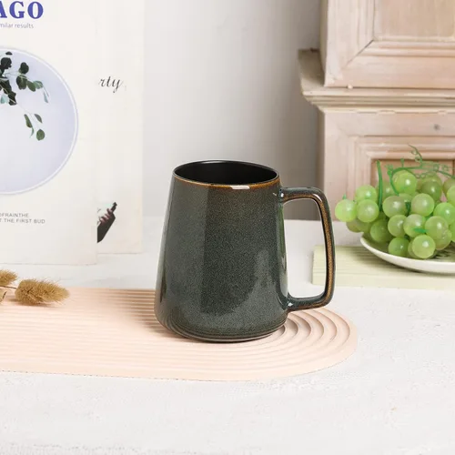 Miniatura 3 de Tazas de cerámica grandes para café, 24 onzas, diseño de asa extra grande, taza extra grande para té y café para oficina y hogar, apta