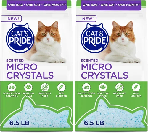 Miniatura 10 de Cat's Pride Arena aglutinante ligera: natural - Potente control de olores - Sin perfume, 10 libras Natural sin perfume