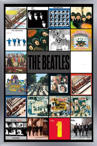 Miniatura 8 de Trends International Póster de pared de The Beatles de 24 x 36 pulgadas, diseño de álbumes, 24 x 36 pulgadas, versión enmarcada en negro