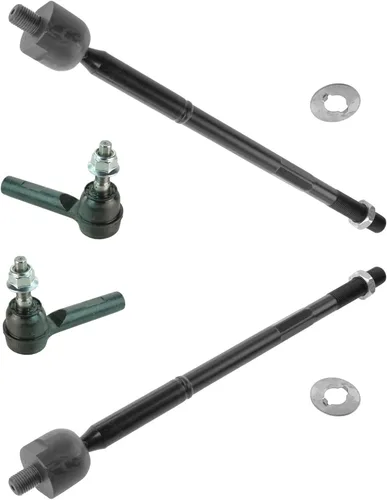 Miniatura 149 de TRQ Juego de barras de acoplamiento delanteras interiores y exteriores de 4 piezas compatible con Jeep Cherokee 1991-2001 y Comanche 91-92