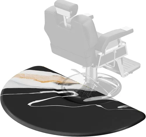Miniatura 12 de OmySalon Alfombrilla antifatiga de salón de 3 x 5 x 5/8 pulgadas para peluquería de pie, piso de peluquería mate debajo de la silla de peinado