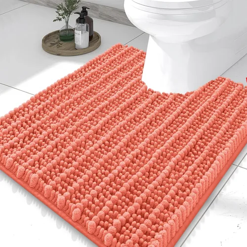 Miniatura 240 de Smiry Alfombras de Baño 24x16 pulgadas, Alfombras de Baño de Chenilla Extra Suaves y Absorbentes, Respaldo de Goma Antideslizante, Lavable a Máquina
