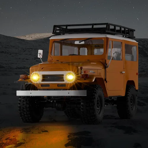Miniatura 9 de BEEZRC FMS 1/10 RC Crawler FJ40 Toyota con licencia 4WD 2.4G Modelo Car Hobby 4x4 Rock Crawler Offroad Truck Auto de control remoto con transmisor