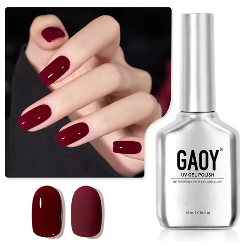 Miniatura 27 de GAOY Esmalte de uñas en gel pastel, 16ml (0.54 onzas líquidas) Rosa, esmalte de gel que se quita remojando y se cura con luz UV para primavera