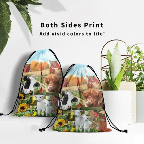 Miniatura 21 de Bolsa de agarre de gimnasia de piel de animal, bolsa de gimnasia con cordón ajustable, bolsa de cuerda para fauna silvestre, Mariposas Galaxy