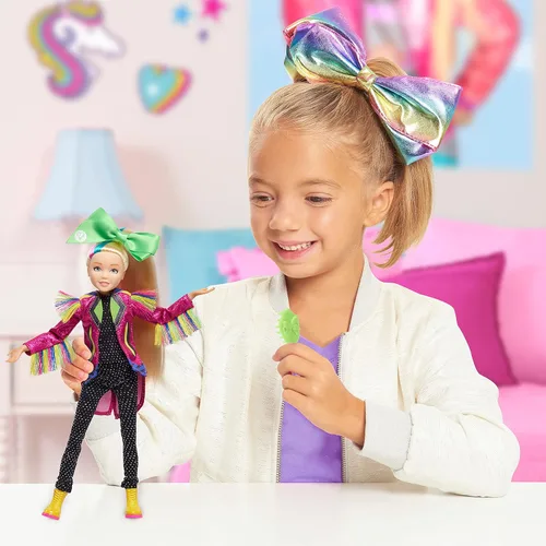 Miniatura 2 de Muñeca cantante JoJo Siwa de 10 pulgadas, canta la canción de éxito titulada "Non-Stop", chaqueta rosa con flecos arcoíris, juguetes para niños de 6