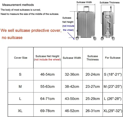 Miniatura 2 de Funda elástica para equipaje de viaje, funda protectora para maleta de viaje para maletero se aplica a la funda de maleta de 19 a 32 pulgadas