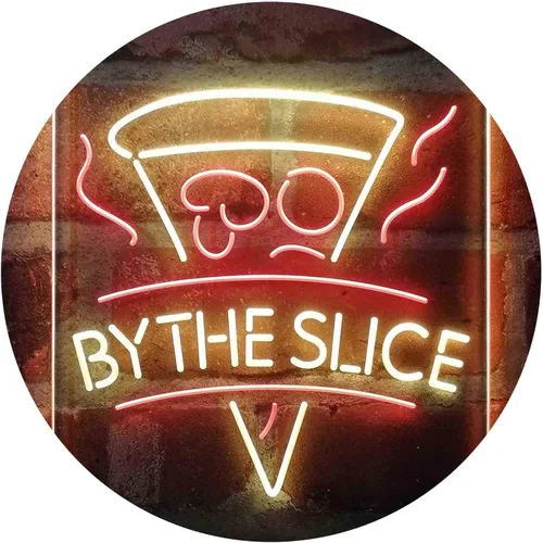 Miniatura 9 de ADVPRO Pizza by The Slice Café - Letrero de neón LED de doble color, azul y rojo, 8 x 12 pulgadas st6s23-i4145-br