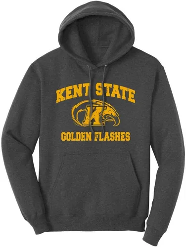 Miniatura 22 de Sport Your Gear Sudadera con capucha retro envejecida con licencia oficial de la NCAA para el día del juego, ropa para fanáticos Kent Navy Heather