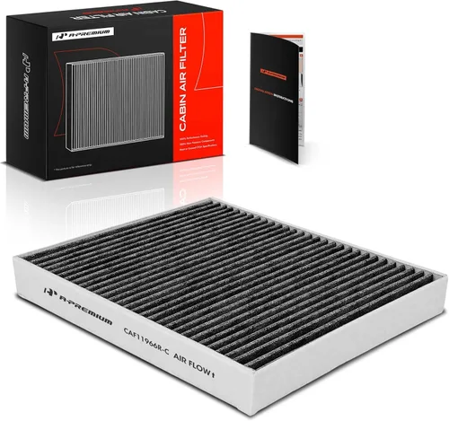 Filtro de aire de cabina A-Premium con carbón activado Compatible con Chevy, GMC, Cadillac y Buick - Camaro, Colorado, Equinox, Impala, Malibu,