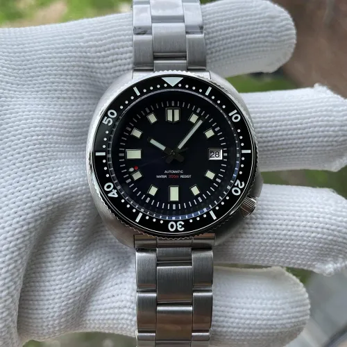 Miniatura 9 de Steeldive - Reloj automático para hombre 1970 SD1970 Reloj de pulsera NH35 Movimiento 200M Relojes de buceo