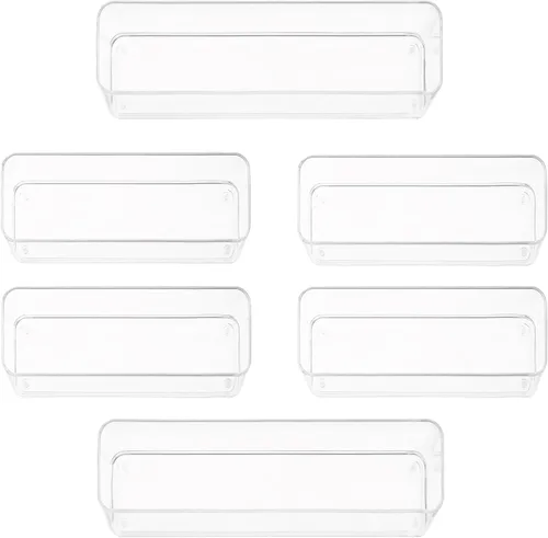Miniatura 12 de primebox Organizadores de cajones de acrílico transparente de plástico. Baño, cocina, dormitorio, utensilios, cubos organizadores de oficina