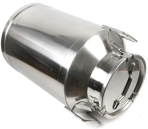 Miniatura 4 de Cubo de leche de acero inoxidable de 60 litros, 15.85 galones, cubo de vino, jarra de leche con tapa sellada, resistente