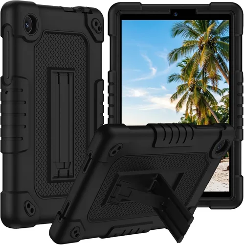 Funda protectora para tablet TCL Tab 8 Plus, correa para el hombro, silicona suave y parte trasera dura, a prueba de golpes, para TCL Tab 8 Plus/TCL
