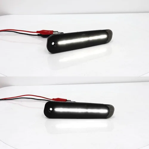 Miniatura 7 de Lente Roja Luz Marcadora Lateral del Parachoques Trasero Conjunto de Carcasa de Lámpara del Guardabarros Compatible con Nissan 300ZX Z32 1990 1991