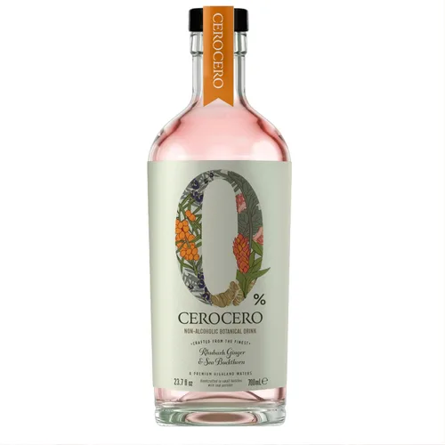 Miniatura 11 de CeroCero - Ginebra sin alcohol de pomelo blanco y hierba limón, licores sin alcohol de primera calidad, brillantes y vibrantes, halal, bajo