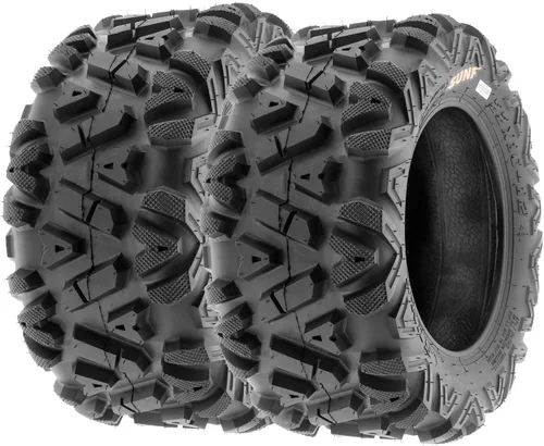 Miniatura 3 de SunF Power.I - Neumático para todoterreno ATV/UTV, de 22x7-12 pulgadas delanteros y 22x10-12 pulgadas traseros, set de 4, A033, 6 PR, sin cámara