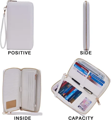 Miniatura 6 de YZAOLL Monederos para mujer, de piel sintética, tamaño mediano, grande, bolso de hombro, bolso de mano