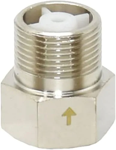 Miniatura 5 de Válvula de retención de rosca plateada de 3/4 pulgadas, conector de válvula de 1 vía roscado macho hembra de latón, adecuado para tanque de agua