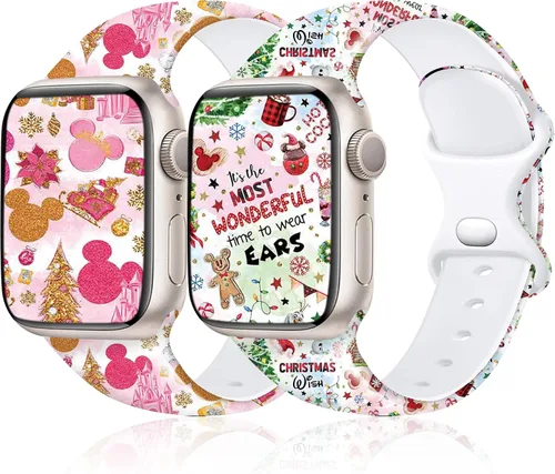 Miniatura 30 de Dressy Designer - Correa de silicona para orgullo compatible con Apple Watch para mujeres y hombres de 38/40/41/42/44/45/46/1.929 in, correas