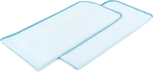 Miniatura 2 de The Rag Company - Dry Me A River - Toallas profesionales coreanas de microfibra con tejido de gofre, mezcla 70/30, para secado y detallado, bordes