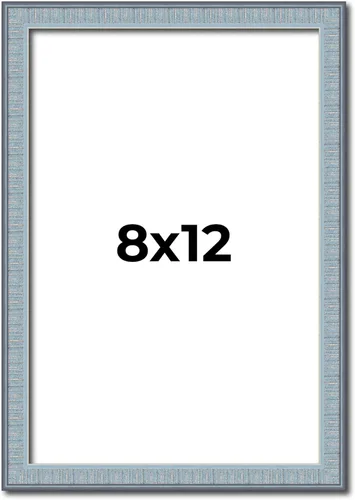 Miniatura 93 de Marco azul de 28 x 28 pulgadas, marco de madera maciza, ancho del marco de 0.75 pulgadas, profundidad interior de 0.5 pulgadas, marco azul Kingsley