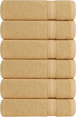 Miniatura 26 de Utopia Towels- Paquete de 6 toallas de mano prémium, 100% algodón hilado en anillo, ultrasuaves y altamente absorbentes, 18 oz/m2 (600 g/m2), 16 x