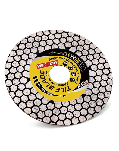 Miniatura 2 de Hoja de azulejo de 4.5" para corte de porcelana Hoja de corte y rectificado para azulejos de granito, mármol y porcelana