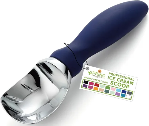 Miniatura 30 de Spring Chef - Cuchara para helado resistente con mango cómodo - Cuchara profesional para helado para gelato, sorbete, masa de galletas, melón, yogur