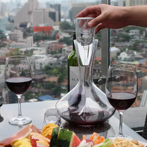 Miniatura 7 de Vintorio, aireador de vino Omni, decantador de primer nivel, el mejor regalo para los amantes del vino