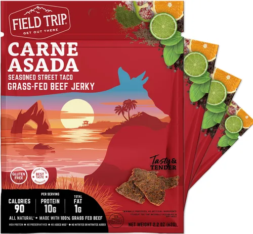 Miniatura 9 de Field Trip Bocaditos de carne seca de pollo, totalmente naturales y sin gluten, bocadillos saludables aptos para dieta keto y paleo, bajos