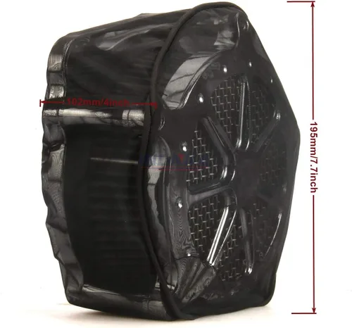 Miniatura 4 de Black Ops Filtro de entrada de turbina Filtro de lluvia para Harley 2008-2013 Flhrc Road King Classic Flhx Fltr Flht