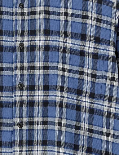 Miniatura 32 de Amazon Essentials Camisas de franela de manga larga para hombre, corte ajustado, a cuadros con botones