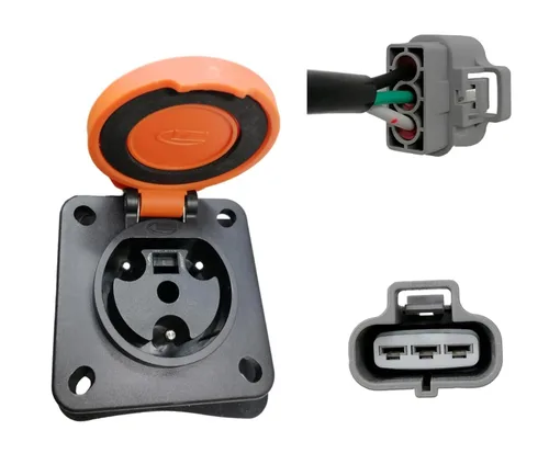 Miniatura 4 de JOEEGO Y-30 Receptáculo de cargador para carrito de golf, CA 110-220V, compatible con Coleman DR48V y Kandi Kruiser 4P AGM Battery EV, cable