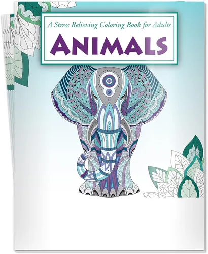 ZOCO Libros para colorear de animales, paquete de 10 unidades, regalos de relajación para adultos, personas mayores, adolescentes y niños, ideal Sin