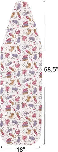 Miniatura 2 de Household Essentials Funda para tabla de planchar de lujo, Kool Kats Multicolor