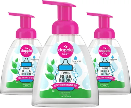 Miniatura 9 de Dapple Jabón de Vajilla Espumoso, Hipoalergénico para Piel Sensible, a Base de Plantas, Sin Perfume 13 Onzas Líquidas (Paquete de 1)