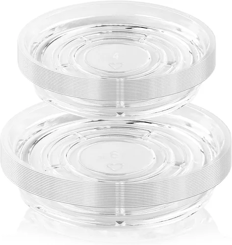 Miniatura 39 de Paquete de 30 platillos transparentes para plantas en interiores (4, 6, 8, 10, 12 pulgadas) platillos para macetas para plantas en maceta, juego