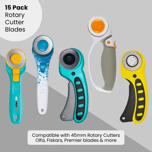 Miniatura 3 de Premier Blades, cuchillas rotatorias de acero industrial (paquete x 15 unidades)