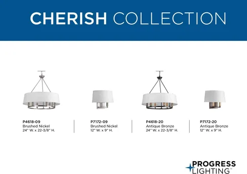 Miniatura 12 de Cherish Collection - Lámpara de araña costera con pantalla de lino blanco claro, bronce antiguo