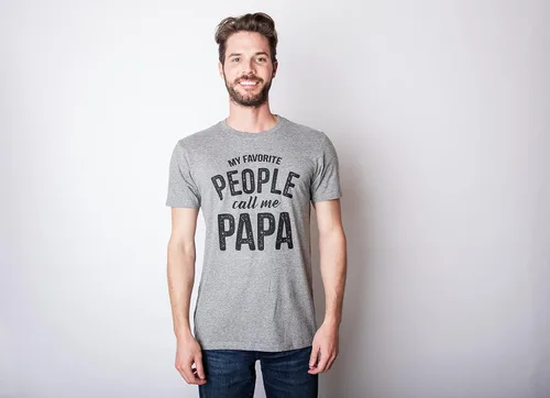Miniatura 2 de Crazy Dog - Camiseta para hombre con texto en inglés "My Favorite People Call Me Papa" Family Love Father's Day Tee
