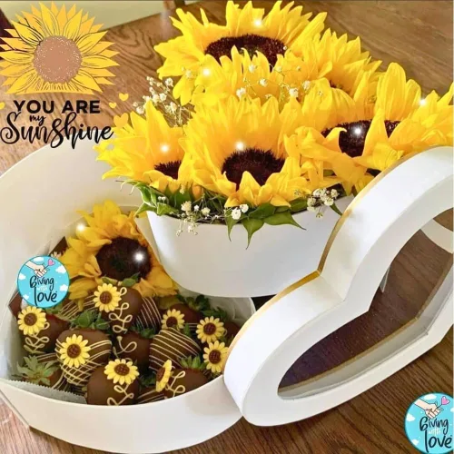 Miniatura 4 de Unikpackaging - Caja de 2 niveles con forma de corazón para flores de lujo y arreglos de regalo, con tapa, tamaño 9 x 8 x 6.5 pulgadas, caja