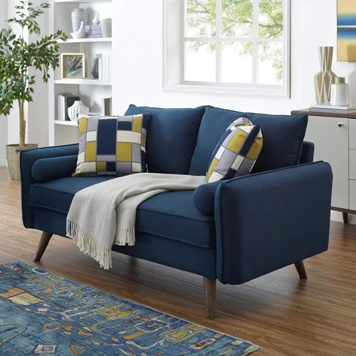 Miniatura 12 de Modway Revive Sofá tapizado de tela moderna contemporánea en azul Celeste