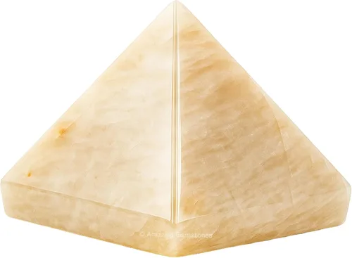 Miniatura 90 de Piedras Curativas de Cristal de Pirámide de Cuarzo Claro de Amazing Gemstone - Figura de Gran Pirámide de 2" de Piedra Natural para Meditación