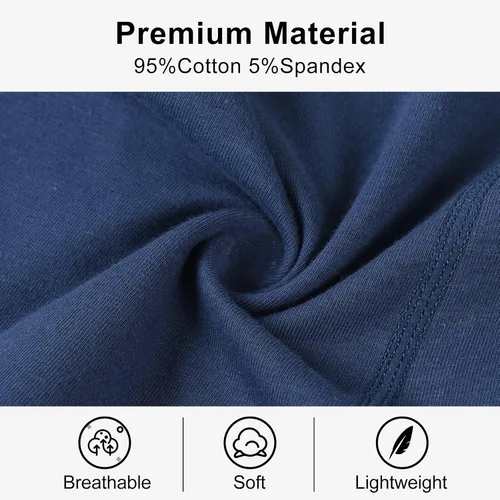 Miniatura 4 de HUOPAOSHUO Ropa interior para hombre transpirable ropa interior de algodón suave paquete múltiple