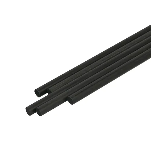 Miniatura 4 de 5 varillas de fibra de carbono de 0.039 pulgadas de diámetro, barra esmerilada sólida de 1.57 pulgadas, utilizada para cometa, aviones de control