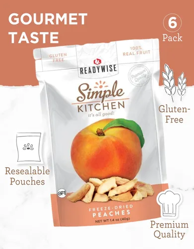 Miniatura 5 de READYWISE - Cocina simple, plátanos liofilizados, 24 porciones, paquete de 6, vegetariano, sin gluten, aperitivos, plátano, frutas secas, pre