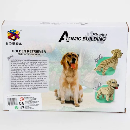 Miniatura 3 de Bits and Pieces - Rompecabezas de bloques 3D para perros - Bloques de construcción de raza de perro - Juego de modelos de construcción