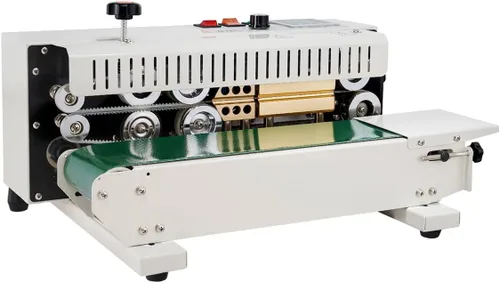 Miniatura 14 de Máquina selladora de banda continua para bolsas VEVOR, ancho de sello de 0.24-0.47 pulg/6-12 mm, máquina selladora de banda horizontal con control